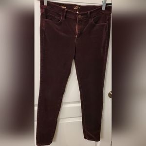 LOFT Modern Skinny Fine wale corduroys